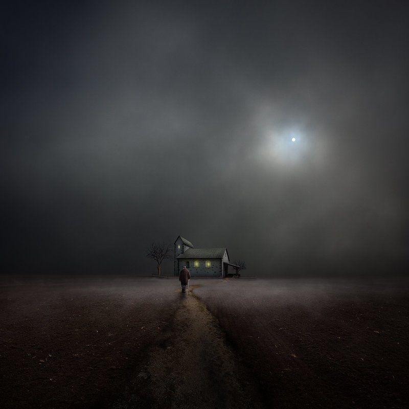 Art, Conceptual, Landscape, Mood, Surreal Way Back Home фото превью