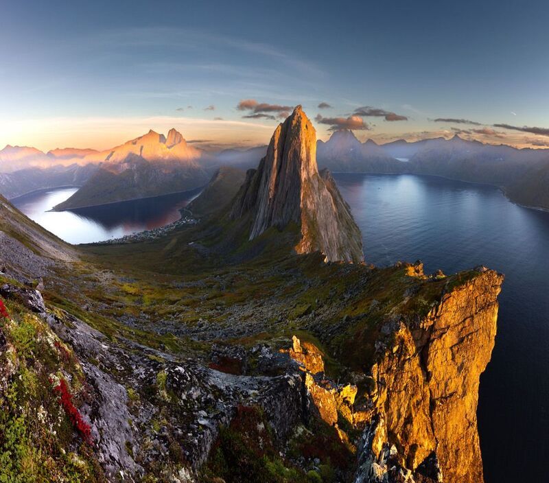 гора сегла, хестен (hesten), сеня, норвегия Гармония пика Сеглы фото превью