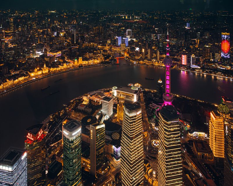 shanghai, china, city, шанхай, китай, пейзаж, город, ночь Shanghai фото превью