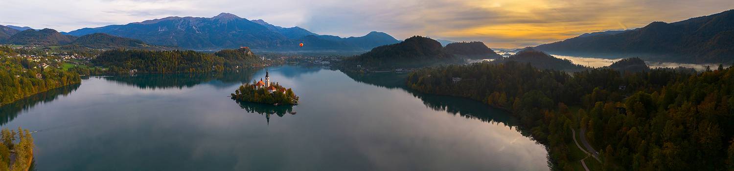 блед, озеро, словения, bled, slovenia, alps, lake bled, dji, alps mountains, триглав, альпы, юлийские альпы, остров блед, Титов Сергей