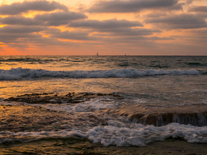 Mediterranean Sea, Sunset фото превью