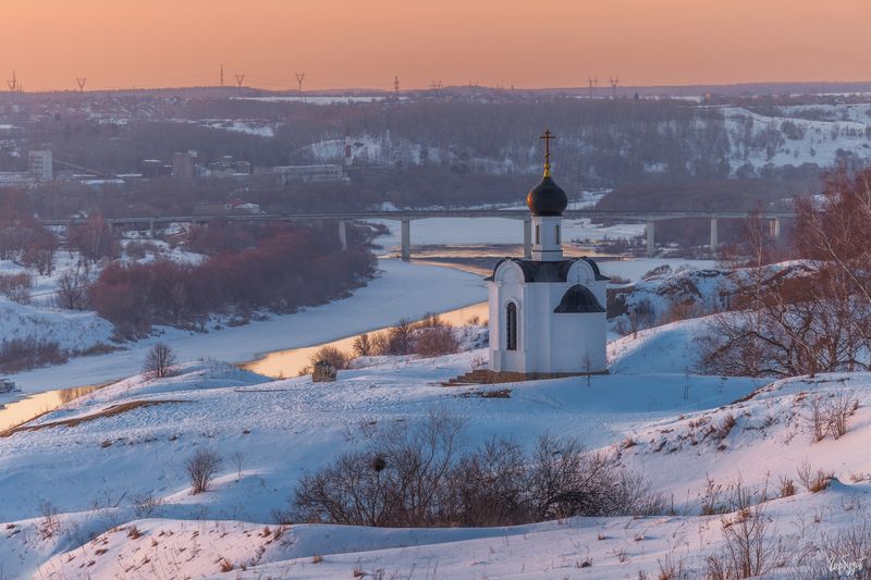 Часовня Илии Пророка на Сорокиной горе. Алексин. фото превью