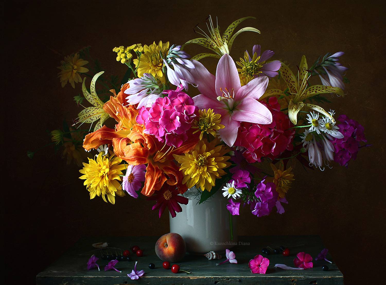 натюрморт, цветы, лето, июль, Курочкина Диана