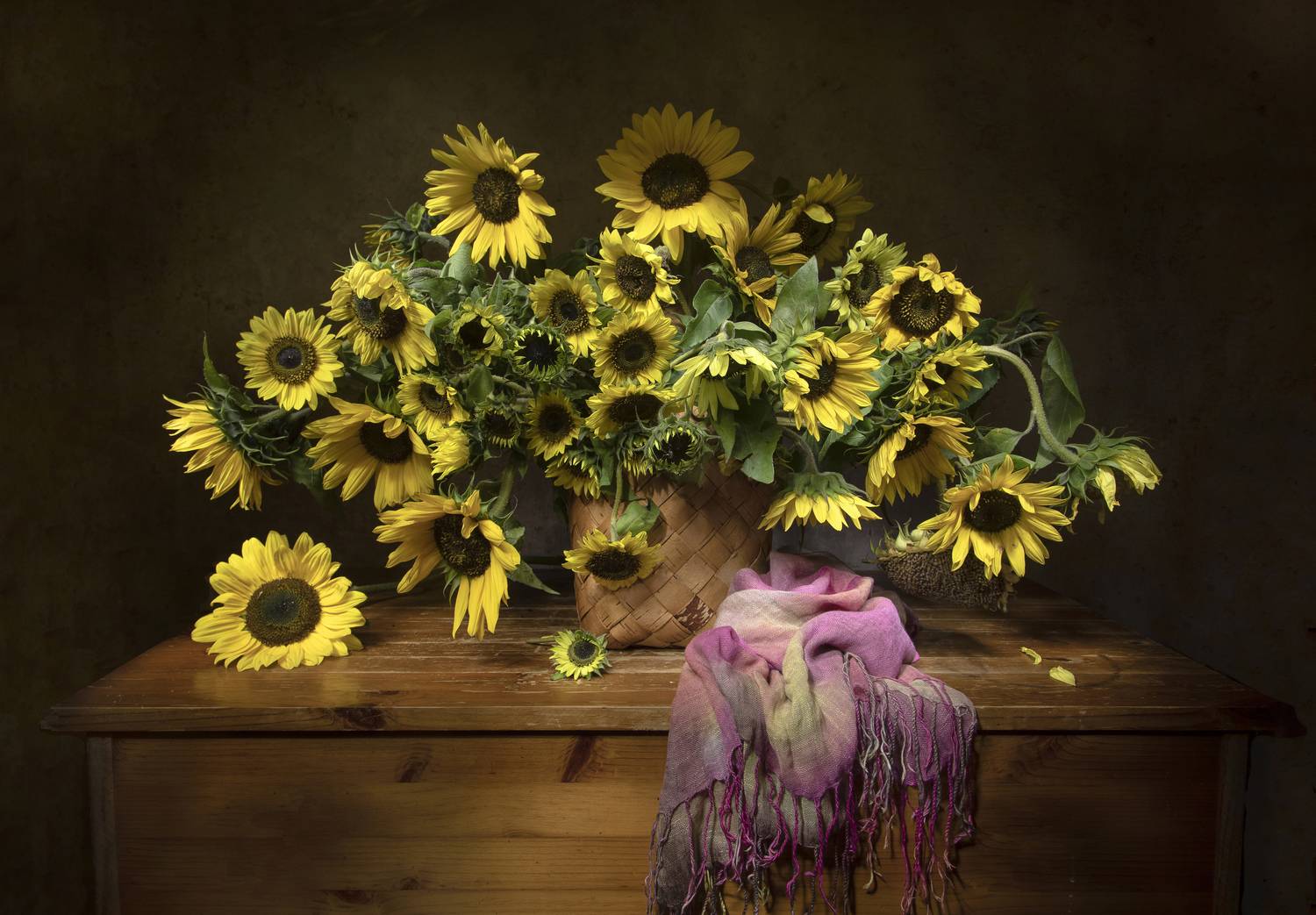 натюрморт, подсолнхи, Татьяна Феденкова