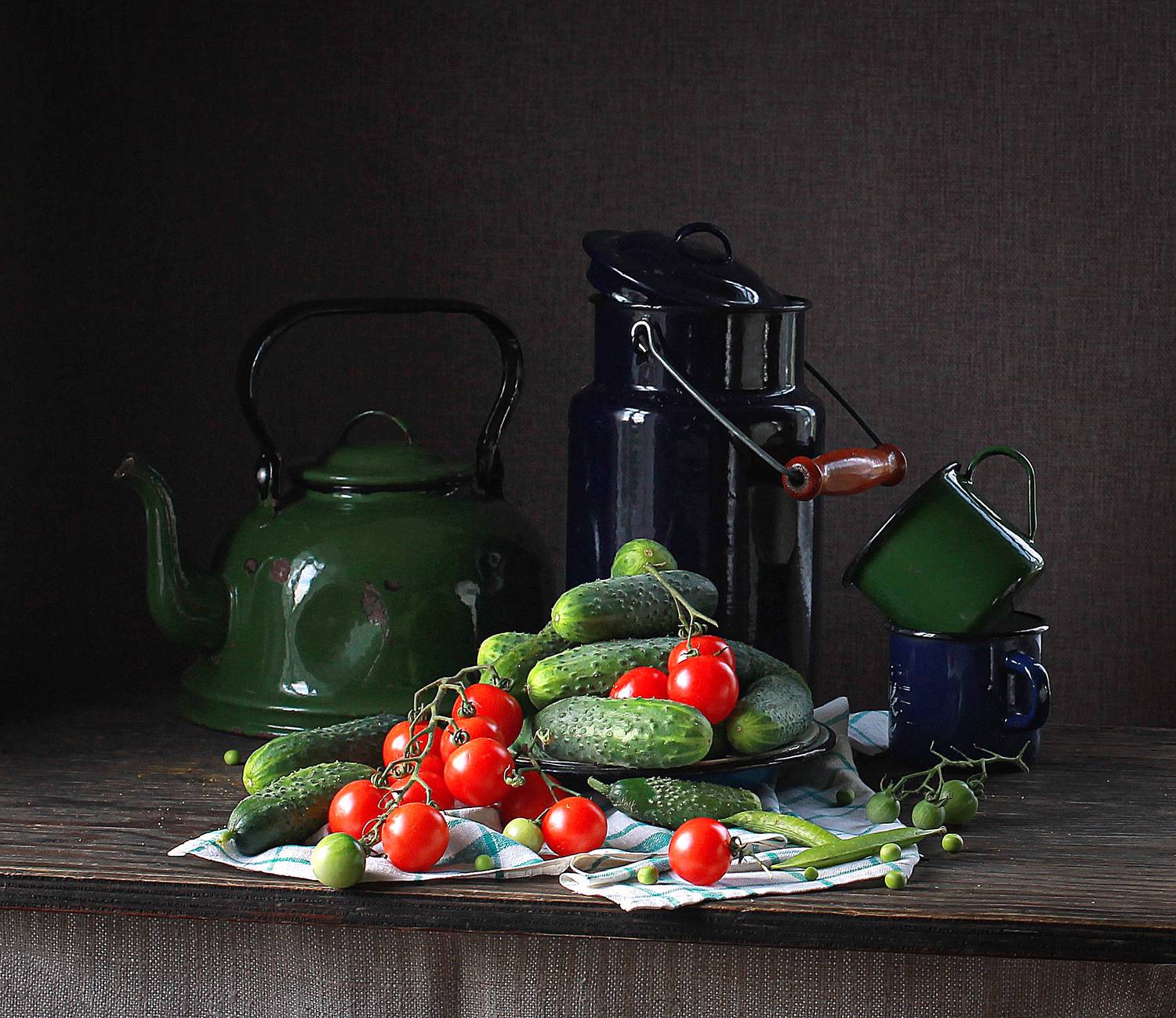 натюрморт, фотонатюрморт, still life, stillifefoto, лето, овощи, огурцы, помидоры, наталья казанцева, Наталья Казанцева