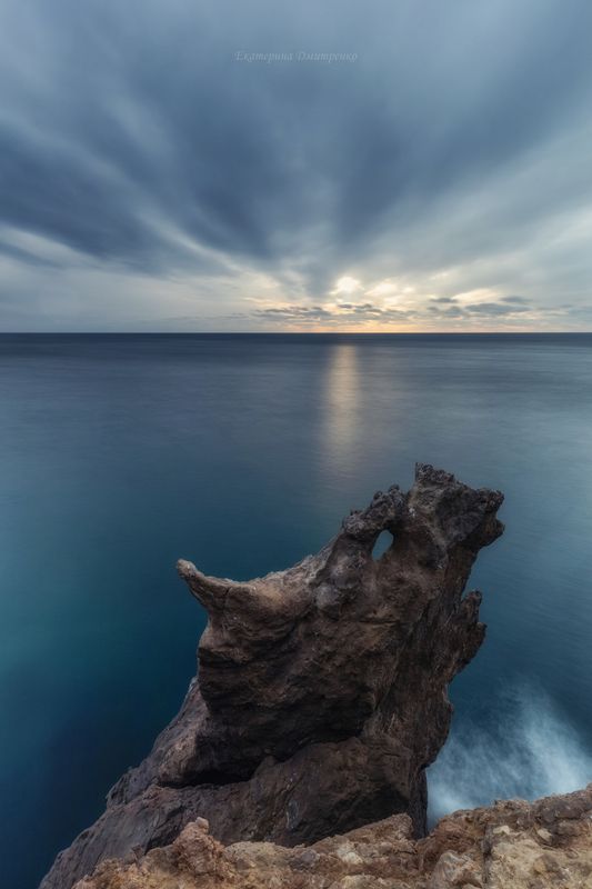 крым, севастополь, фиолент, закат, горы, море, пейзаж Дракон Фиолента фото превью