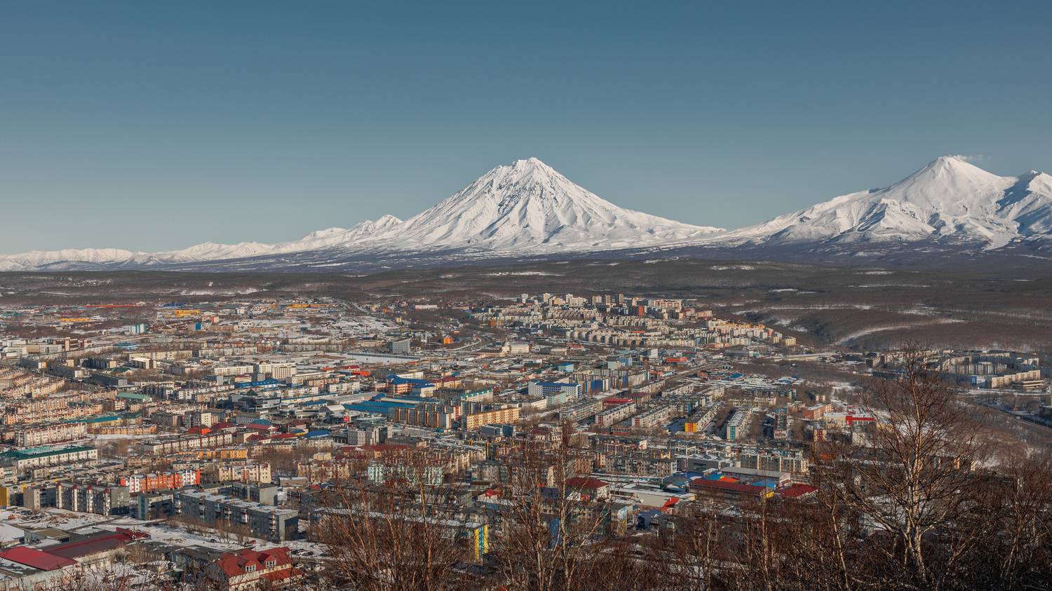 петропавловск-камчатский, камчатка,город,вулканы, Vladimir Goiiiguk