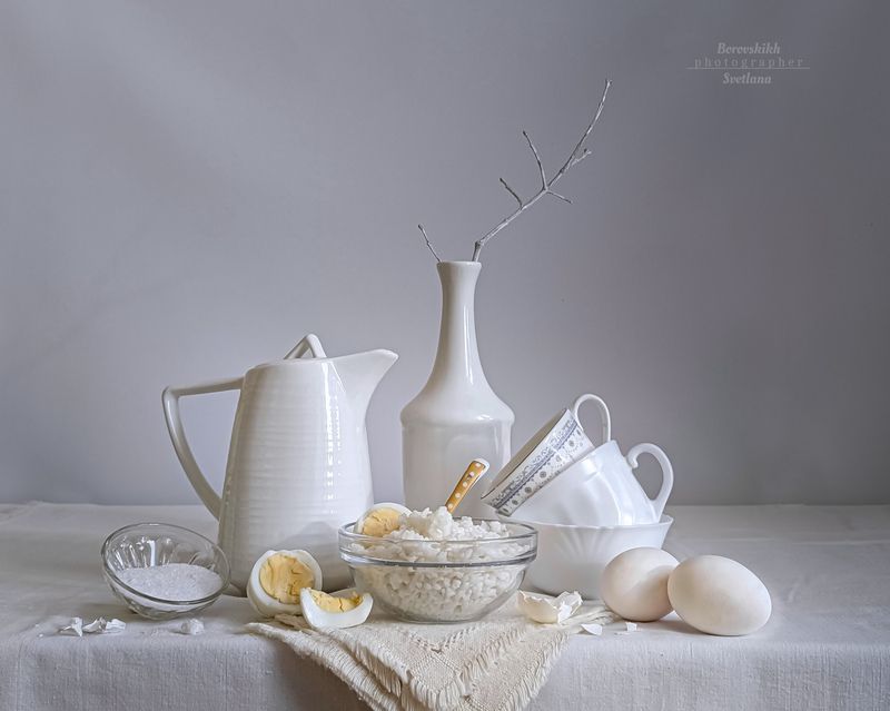Белый натюрморт фото превью