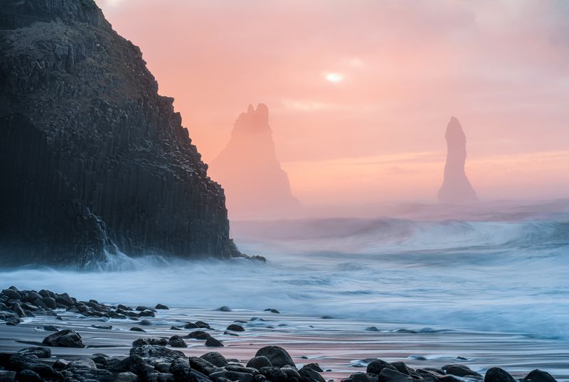 Рейнисфьяра на восходе фото превью