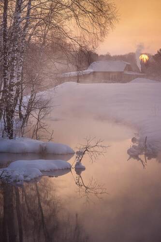 Зимний вечер в тишине