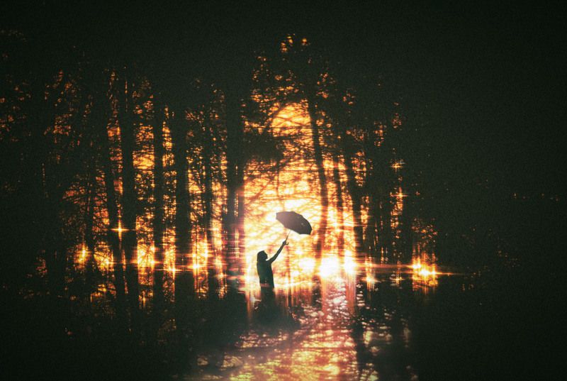 силуэт,природа,арт От заката до рассвета фото превью