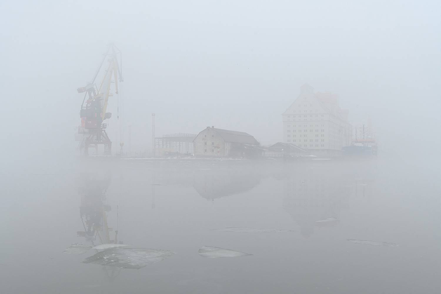 калининград, порт, туман, Popoff Dmitry