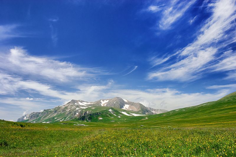 Лагонаки оштен горы альпика альпийский небо облака Земля и Небо фото превью