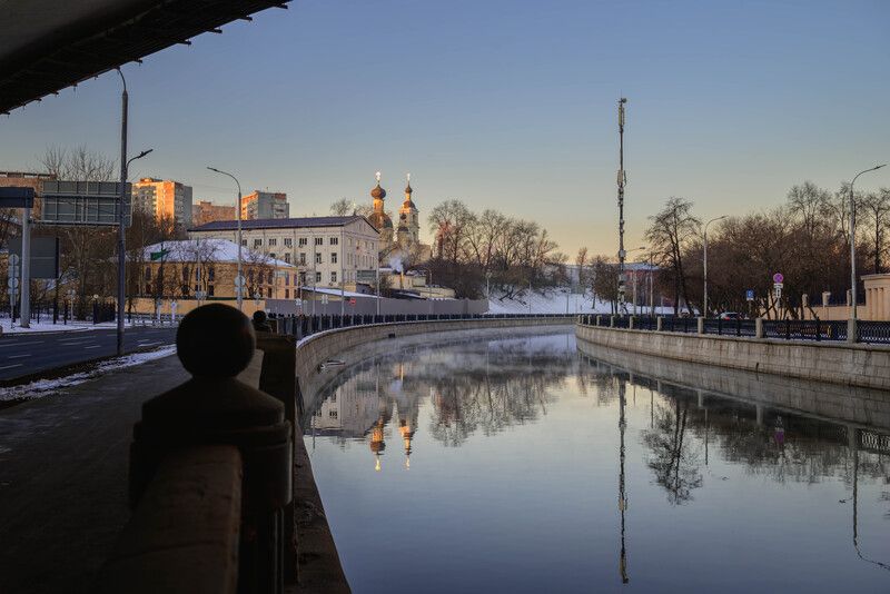 яуза, москва, город, утровгороде Утрення прогулка по Москве фото превью