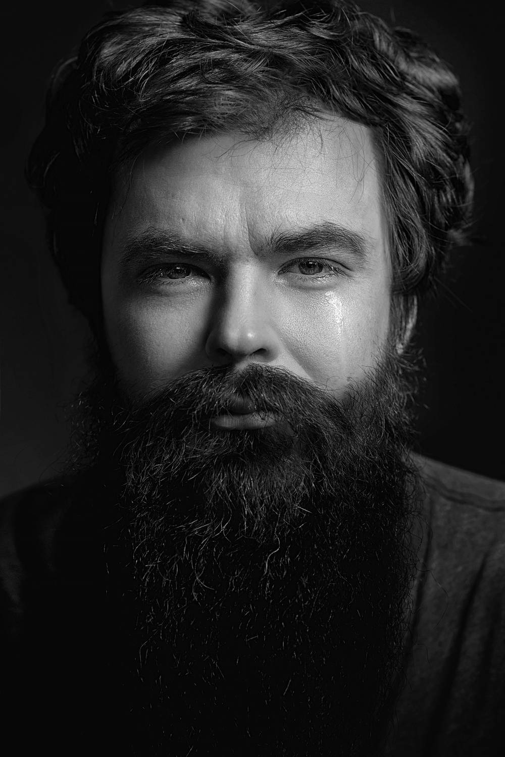 мужчина, портрет, чб, слезы, плачет, серия, глаза, Дарья Комарова