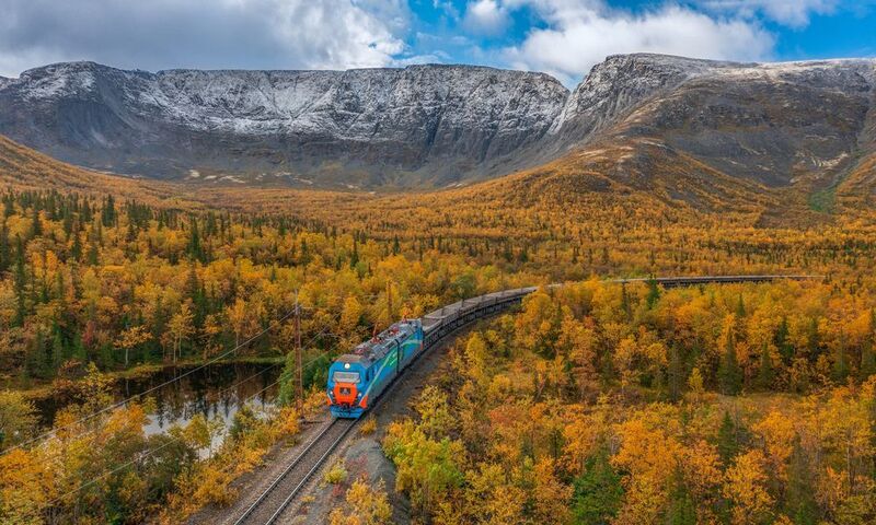 апатиты, кировск, гранит, электровоз, локомотив, поезд, горы, хибины, осень, рельсы Photo #117 фото превью