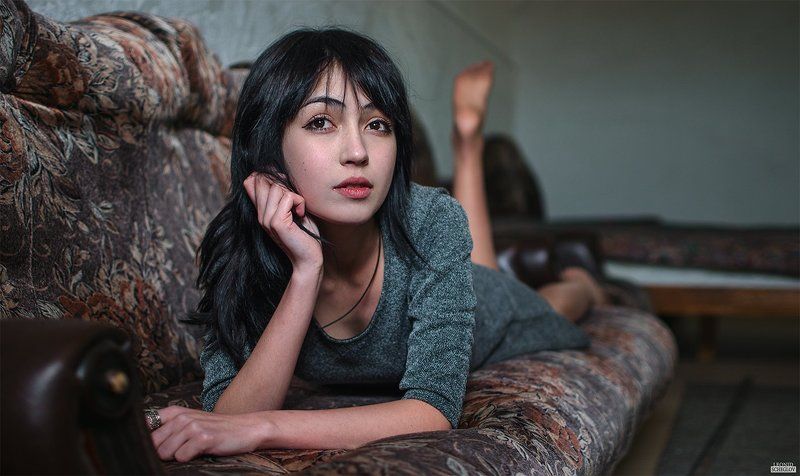 girl, portret, hair, beautiful Евгения фото превью