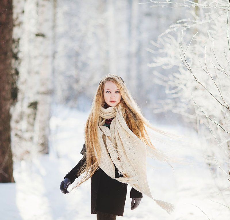 Екатеринбург, Зима, Портрет девушки, Фотограф татьяна кошутина Света фото превью