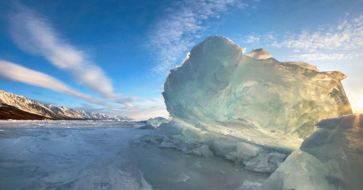 байкал, заворотный, торосы, лёд, утро., Владимир Петрукович
