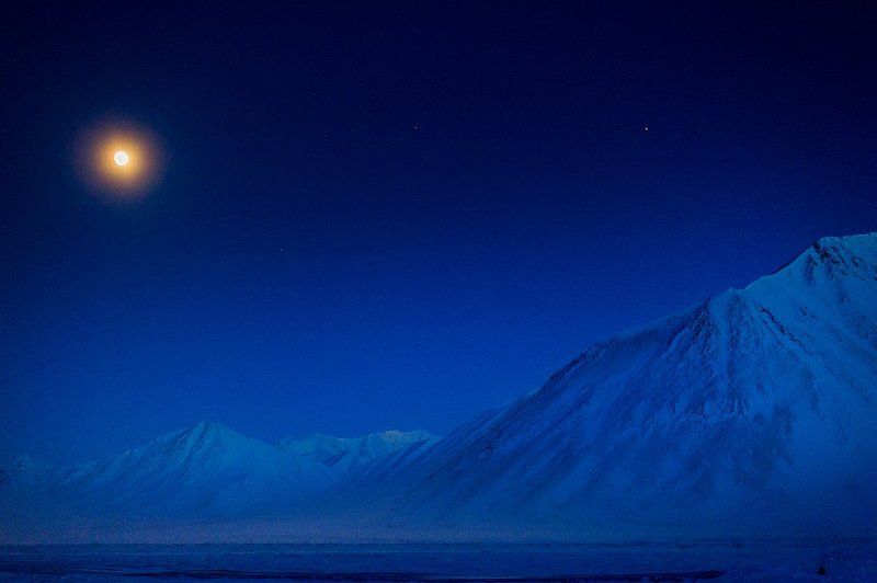 Арктика, Север, зима, ночь Ночь фото превью