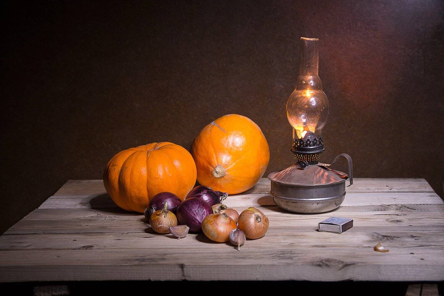 световая кисть, тыква, керосинка, лук, чеснок, Александр