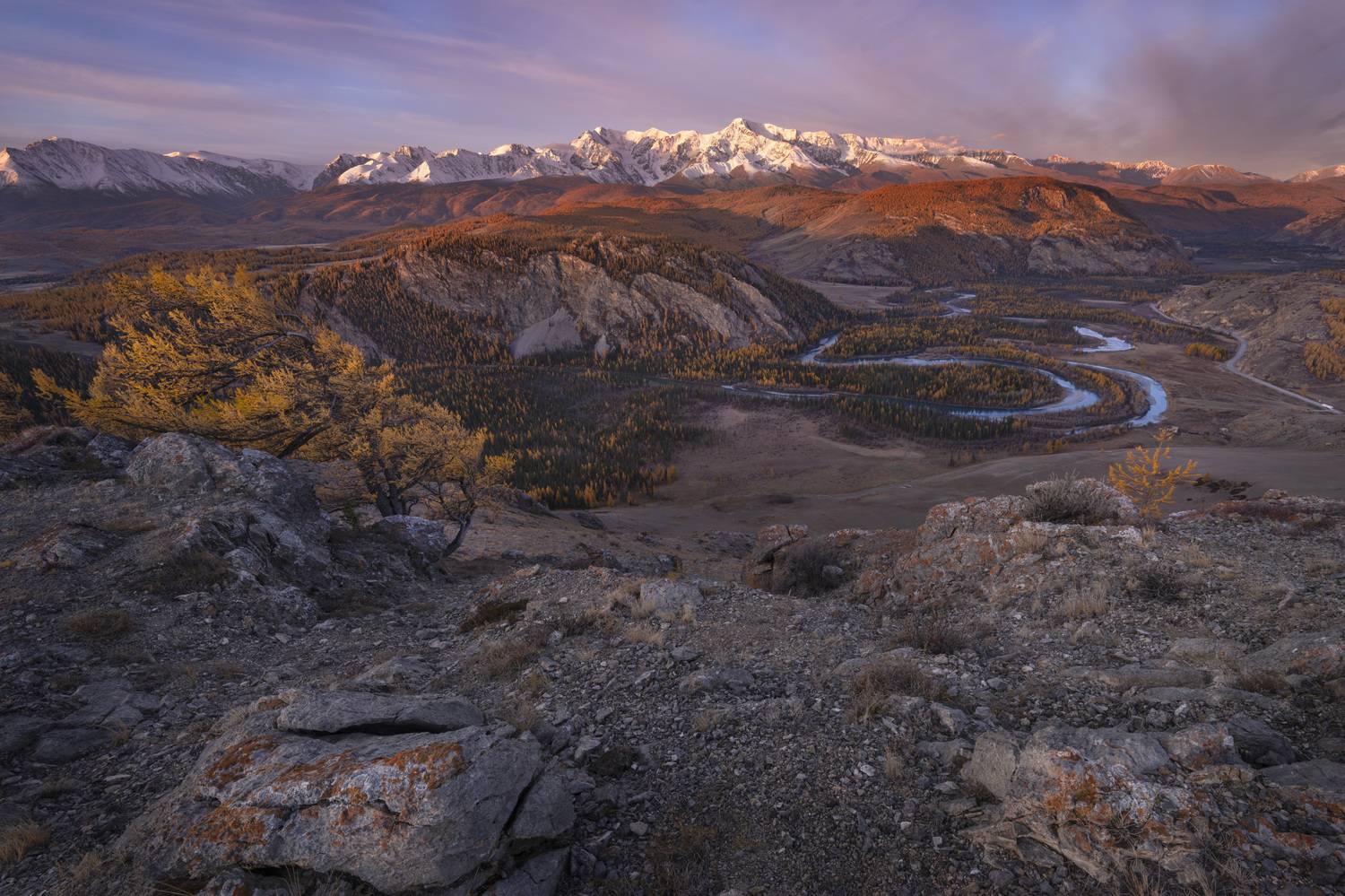 алтай, осень, меандры, чуя, Галина Дейнекина