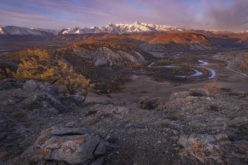 алтай, осень, меандры, чуя Чуйские меандры горный Алтай фото превью