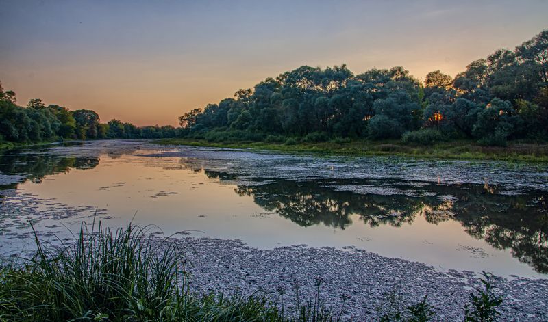 озеро закат красота Закат на озере Хутор Бор фото превью