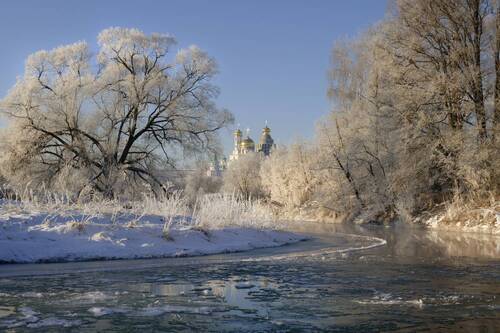 Морозное утро на Истре