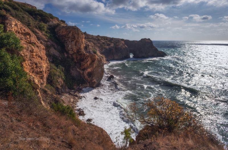 севастополь, крым, seascape, пейзаж, crimea, landscape, морской пейзаж, фиолент, грот дианы У Грота Дианы фото превью
