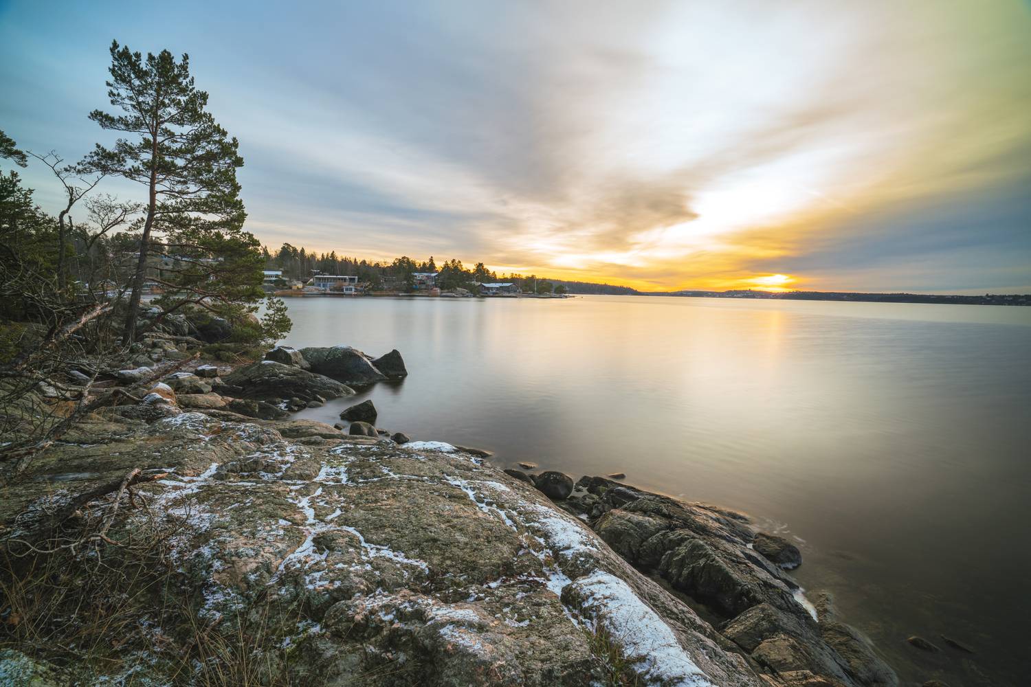 архипелаг, швеция, закат, Soul