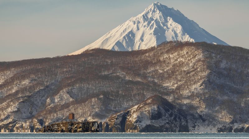 малолагерная, океан, камчатка, 41регион, штиль, вилючинский Вилючинский вулкан фото превью