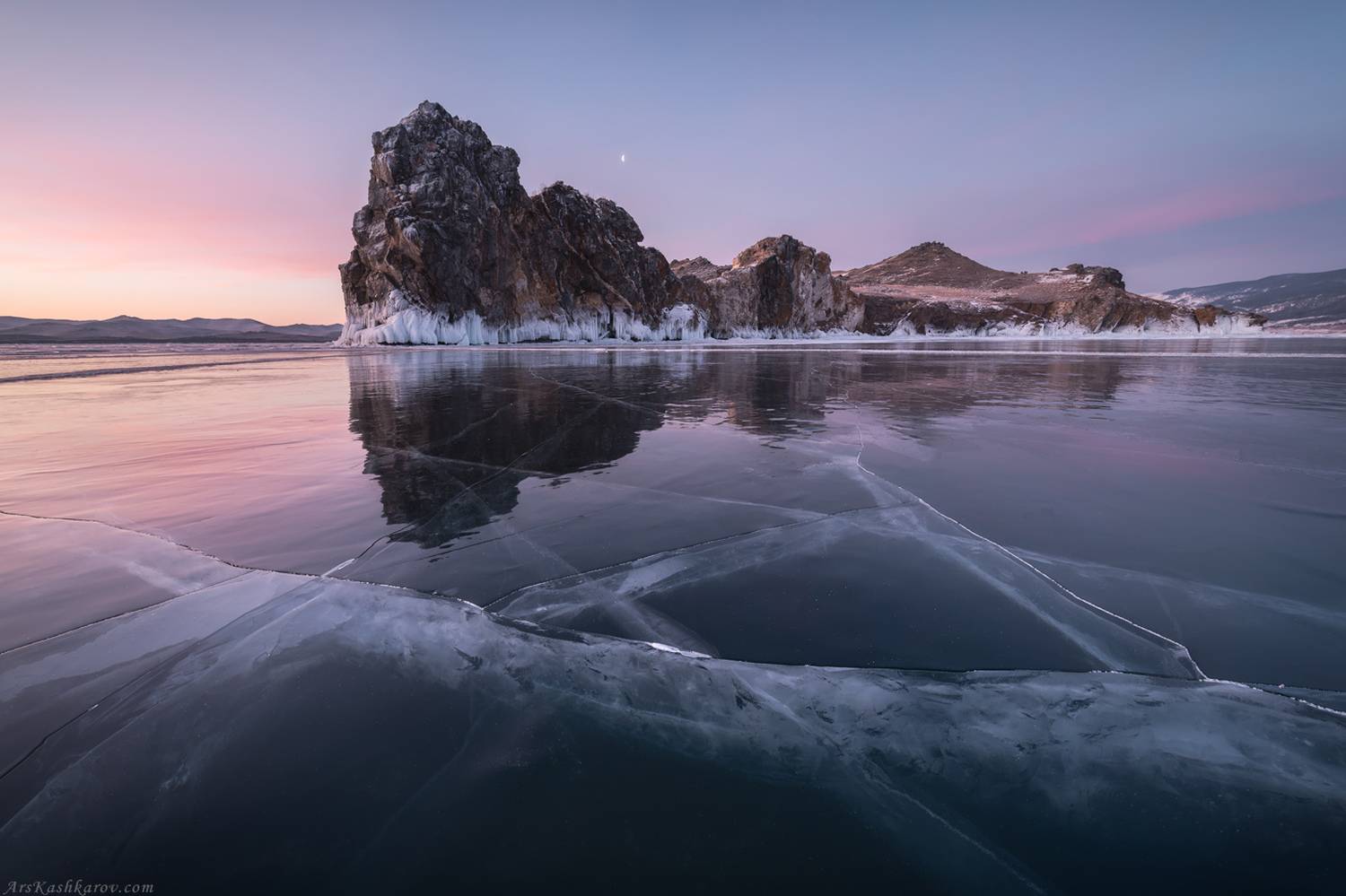 зимний байкал, байкальский лед, ольхон, малое море, чистый лёд, Арсений Кашкаров