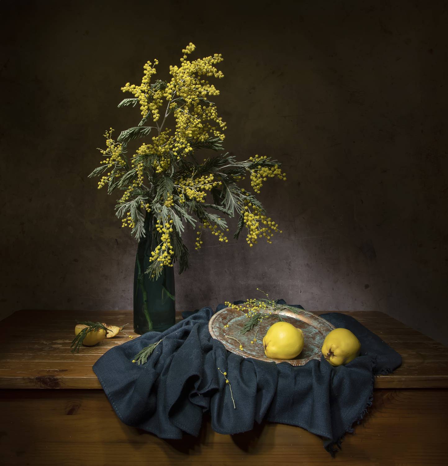 натюрморт, мимоза, Татьяна Феденкова