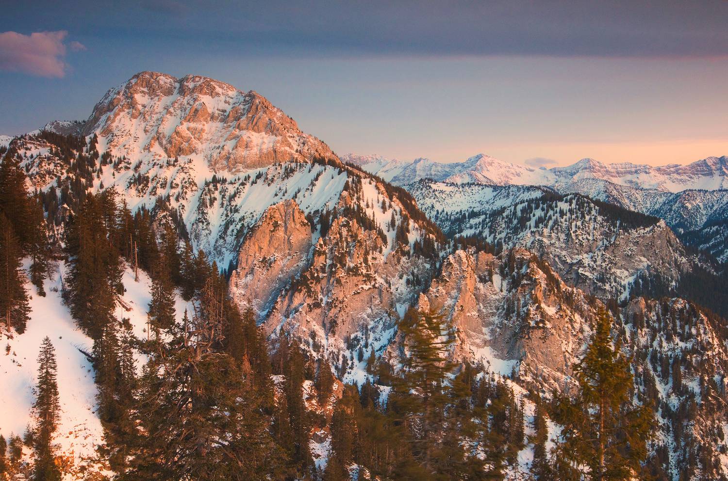 alps, mountains, germany, winter, deutschland, sunset,,  Gregor