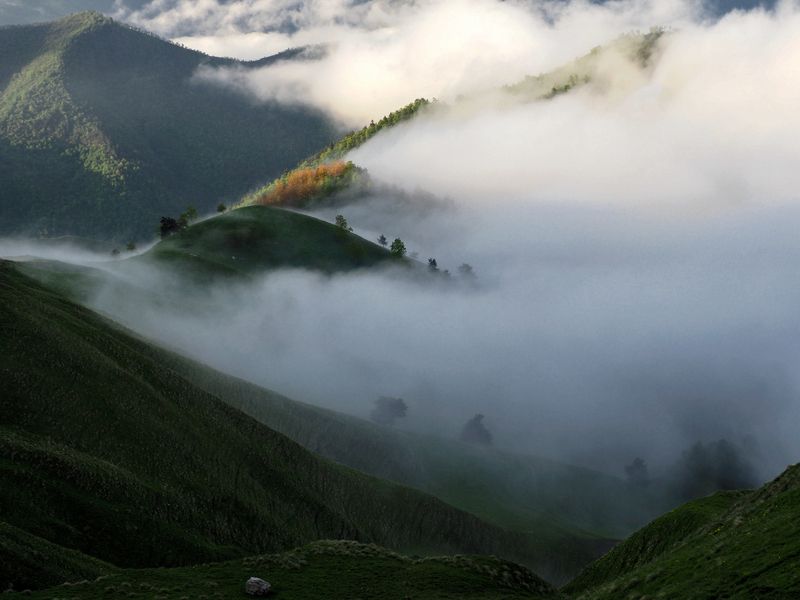 Туман опустился в долину фото превью