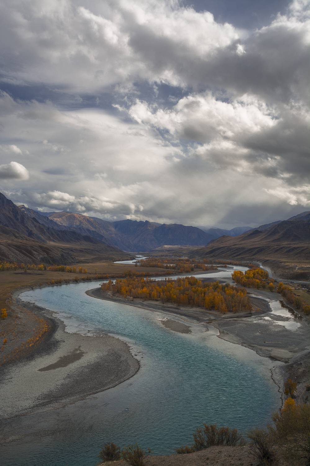 россия, горный алтай, река катунь, осень, Поляков Андрей