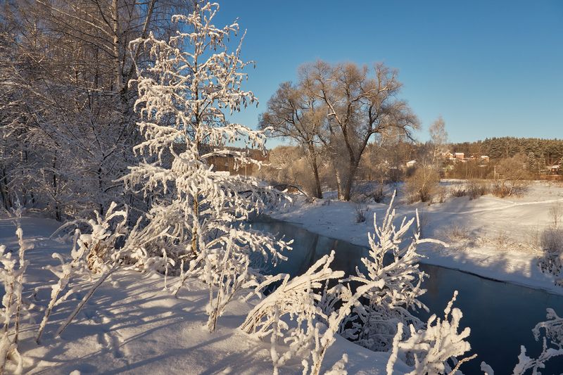 Морозный денёк на Истре фото превью
