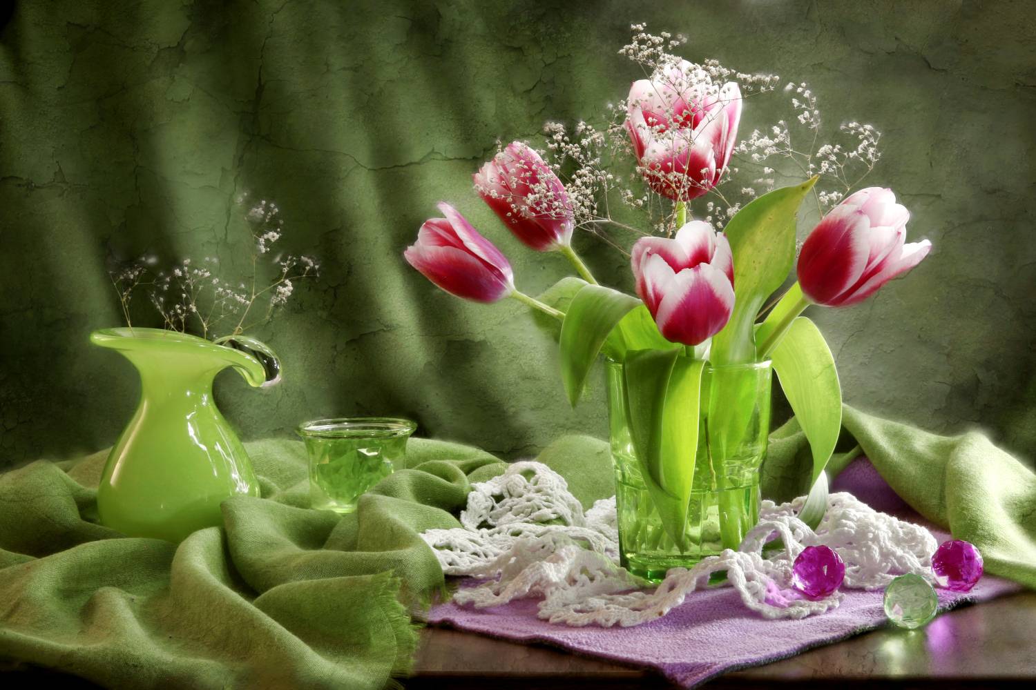 цветы, букет, тюльпаны, ваза, Шруб (Беляева) Татьяна