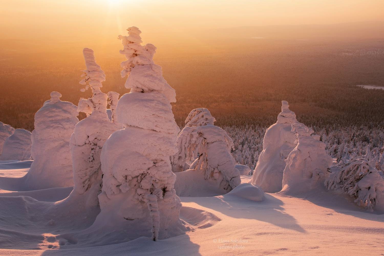 рассвет, утро, зима, помяненный камень, Соколова Елена