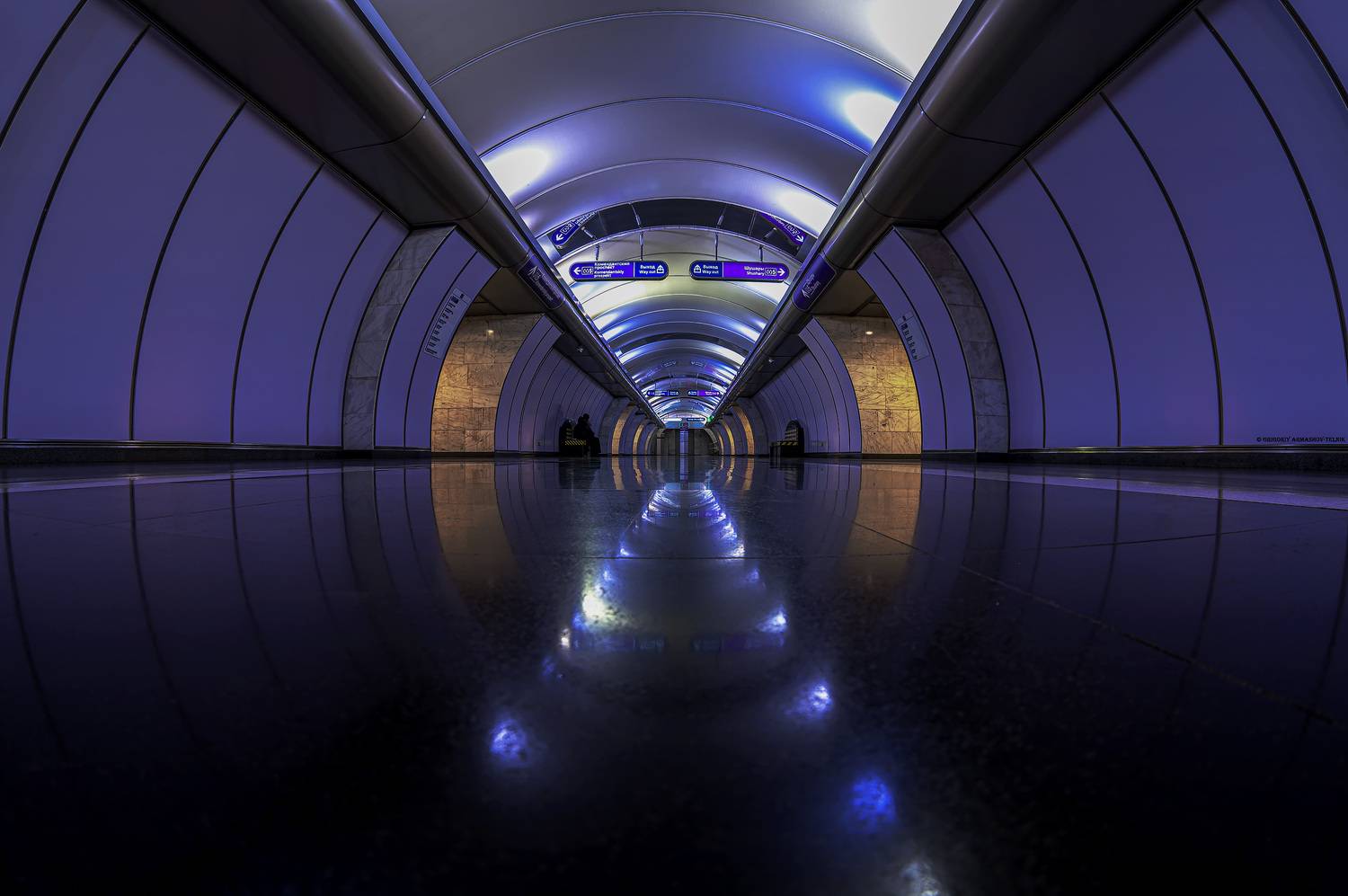 subway, metro, architecture, reflection, blue, Армашов-Тельник Григорий