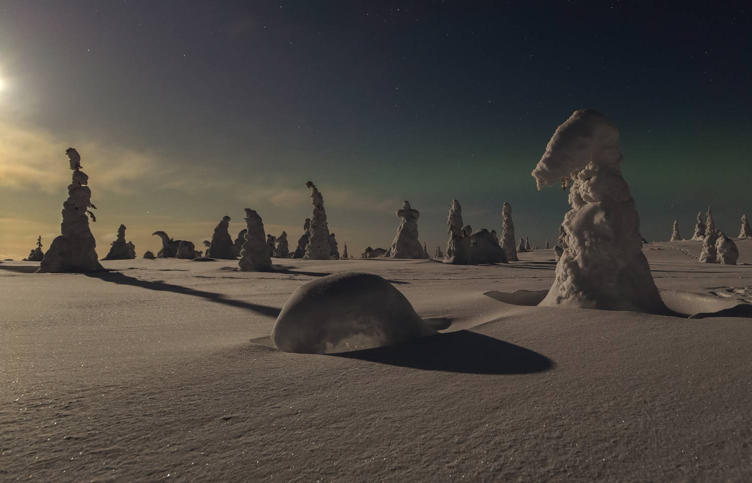 пейзаж ночь лунный свет, Мурзинов Виктор
