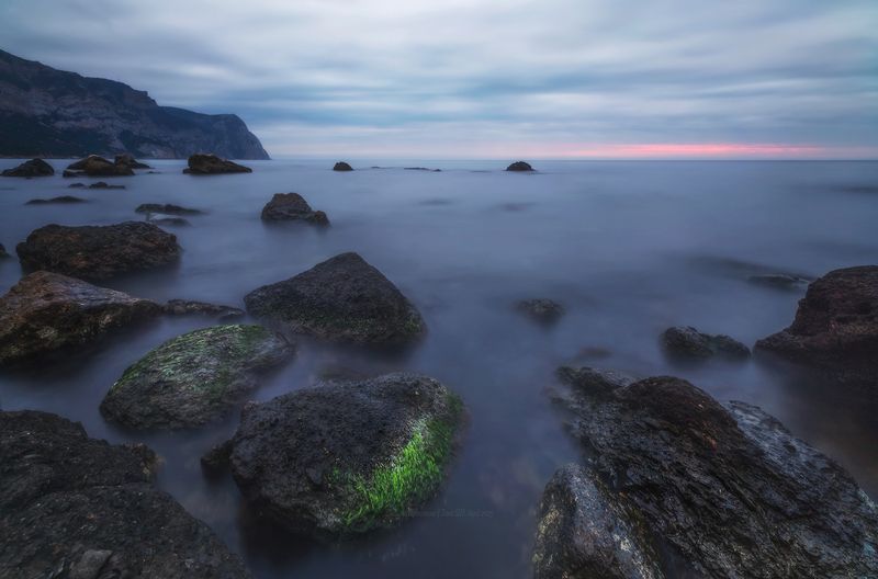 крым, балаклава, севастополь, серебряный пляж, пейзаж, crimea, landscape, крымский пейзаж, морской пейзаж,  sunset Море в январе фото превью