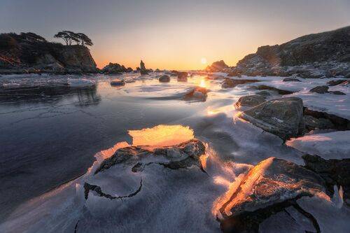 Бухта Орлинка на рассвете