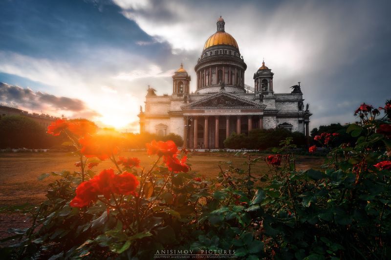 рассвет, архитектура, санкт-петербург После дождя фото превью