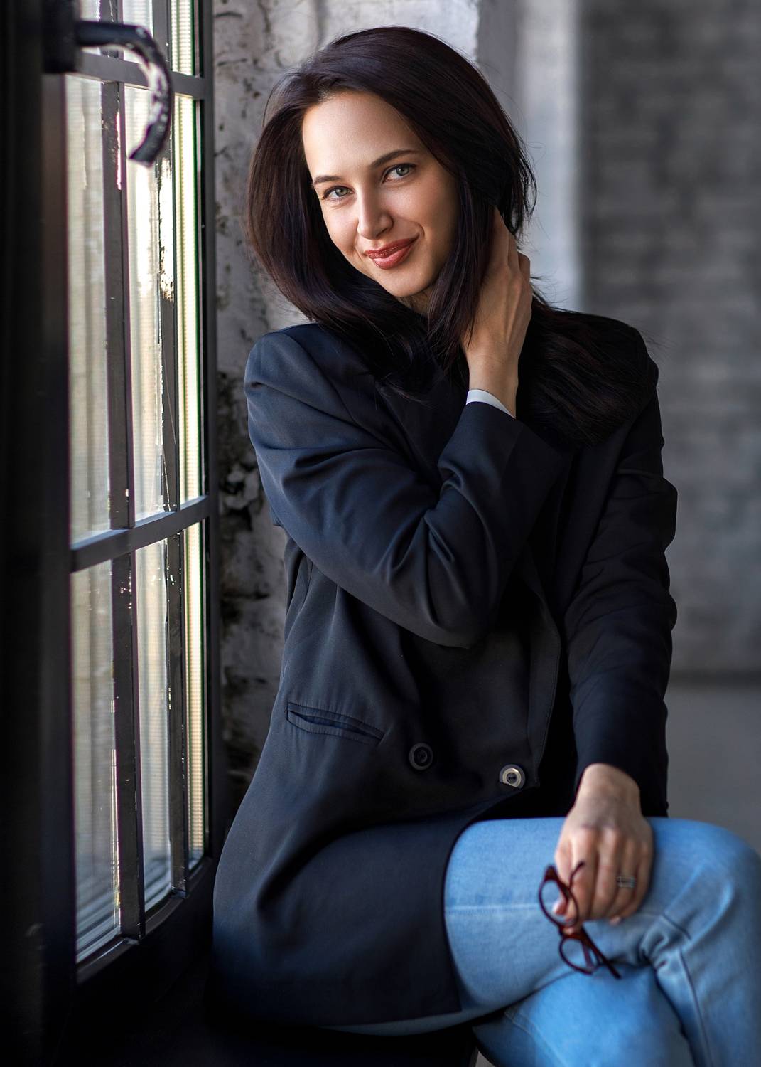 портрет девушка студия красота  взгляд, Герасимов Михаил