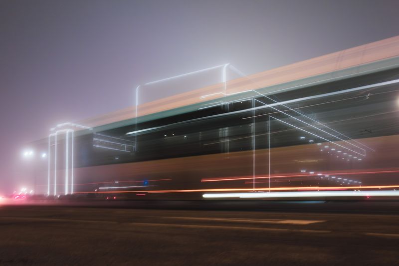 theatre, lights, longexposure, night, traffic, Театр им Горького. Ростов на Дону. фото превью