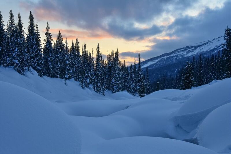 Зимний вечер в горах Кузнецкого Алатау фото превью