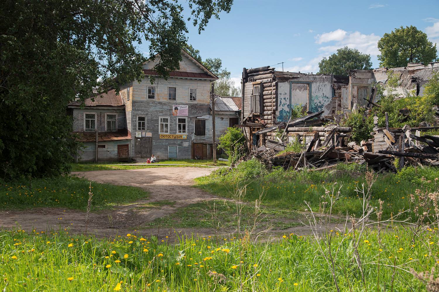 дом, надпись, лальск, развалины., Анкудинов Леонид