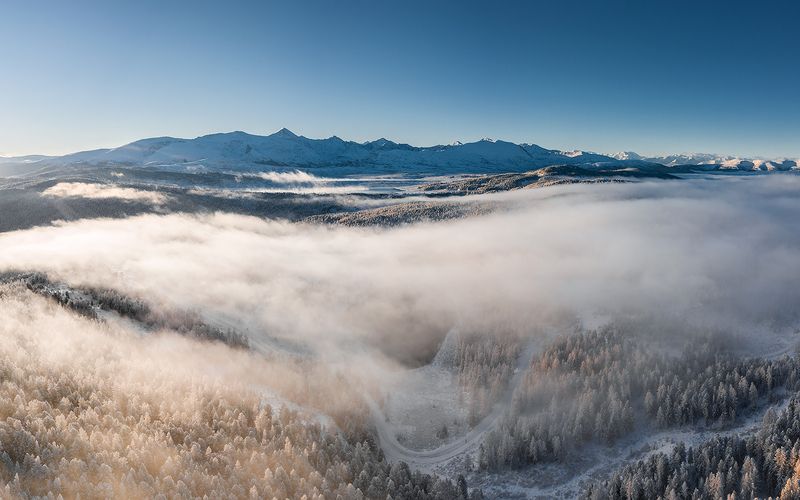 Dawn near the Ulagan pass фото превью